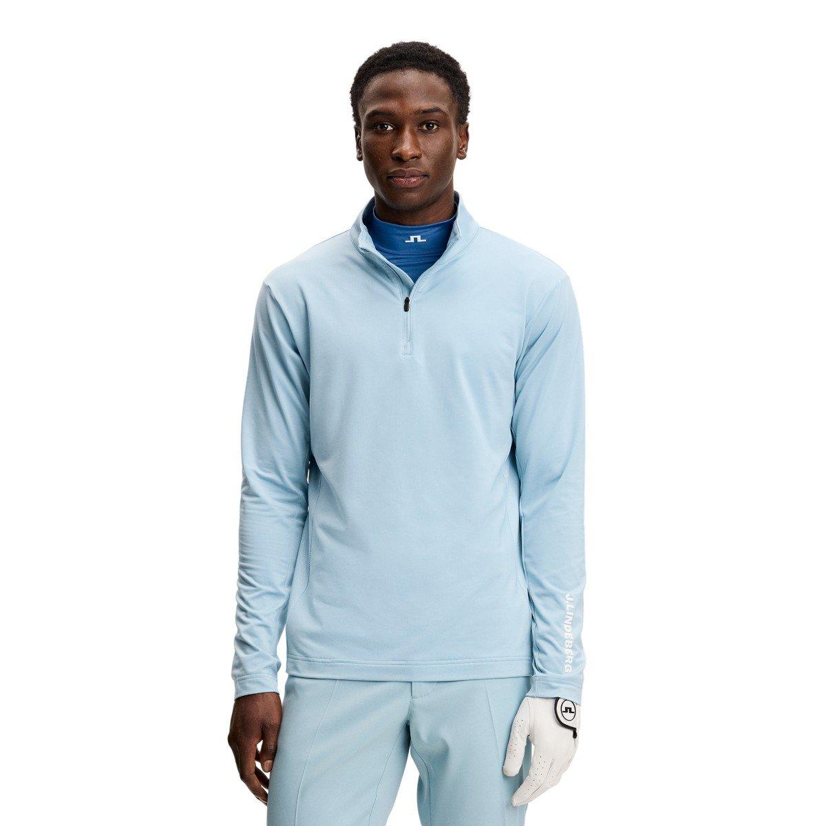 J.Lindeberg Men's Tour Tech Quarter Zip Golf Mid Layer 